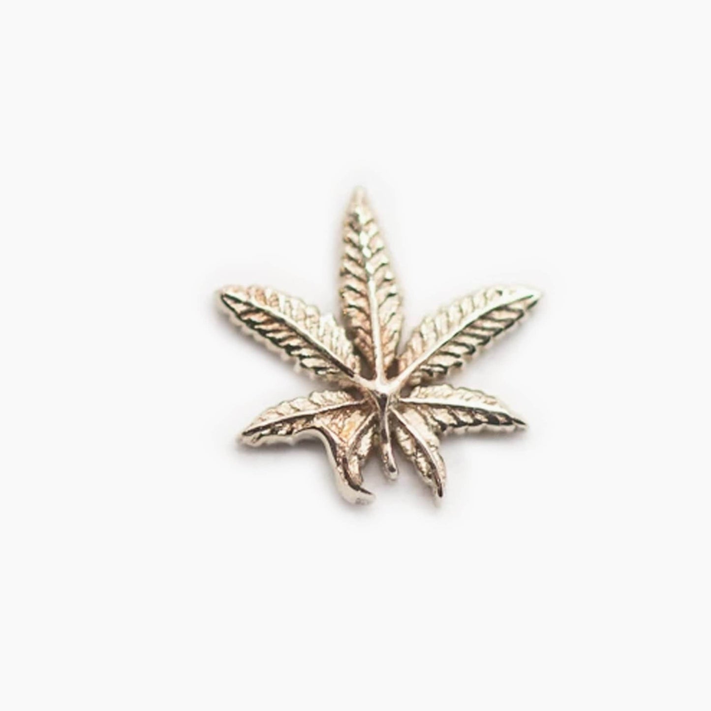 Marijuana Leaf | 14K Threadless Top  For Nose, Ears & Lip