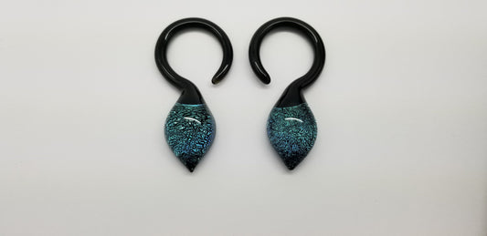 Gorilla Glass | Dichro Dew Drop Earring - Avanti Body Jewelry