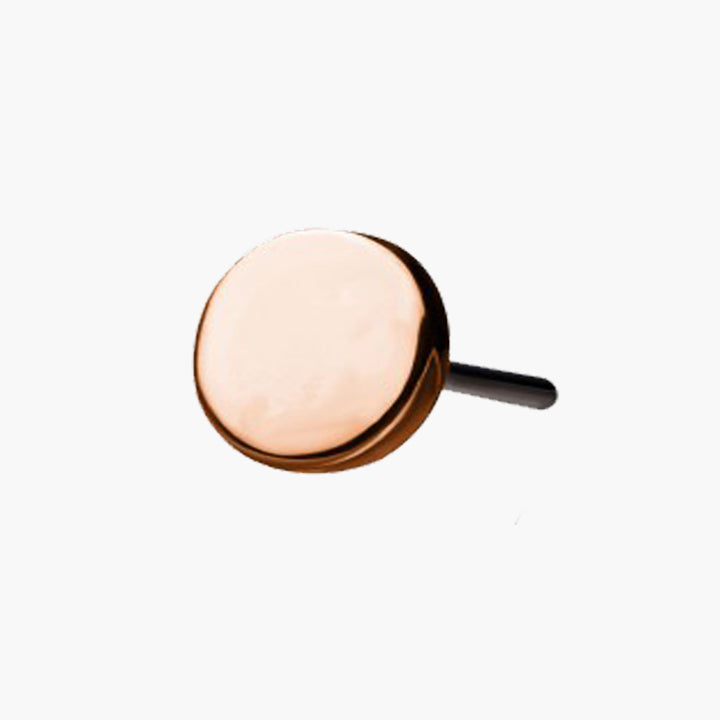 Flat Disc | 14K Threadless Top For Nose, Ears & Lip - Avanti Body Jewelry