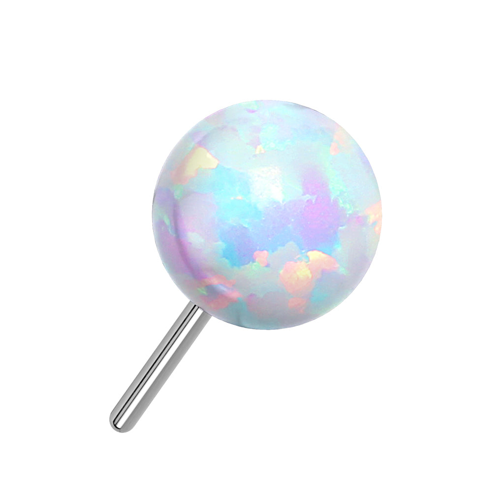 Opal Ball | Titanium Threadless Top  For Nose, Ears & Lip