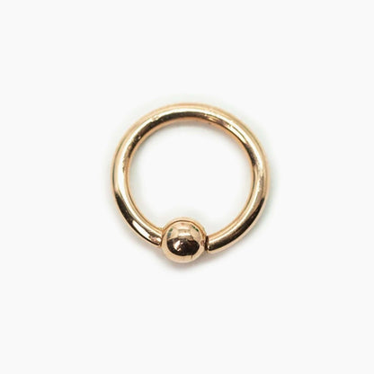 14k Fixed Bead Ring - Avanti Body Jewelry
