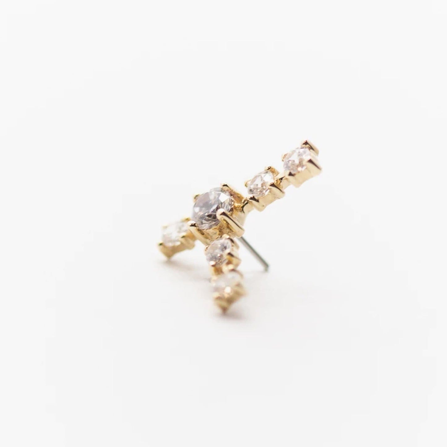 Threadless 14k Gold Constellation Climber Tops For Nose, Ears & Lip - Avanti Body Jewelry