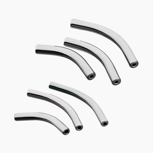 Titanium Threadless Curved Barbell Posts  For Nose, Ears & Lip