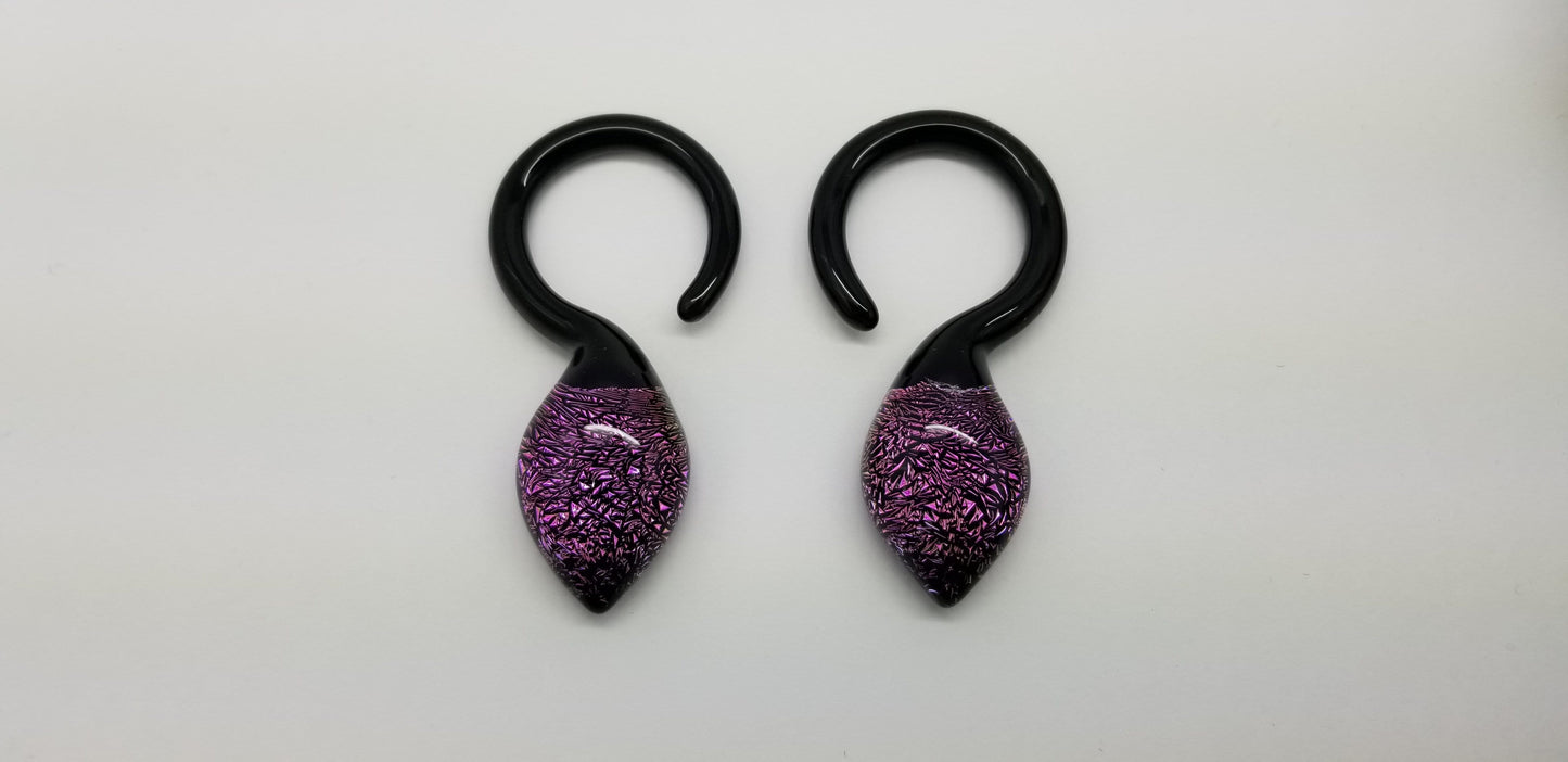Gorilla Glass | Dichro Dew Drop Earring - Avanti Body Jewelry