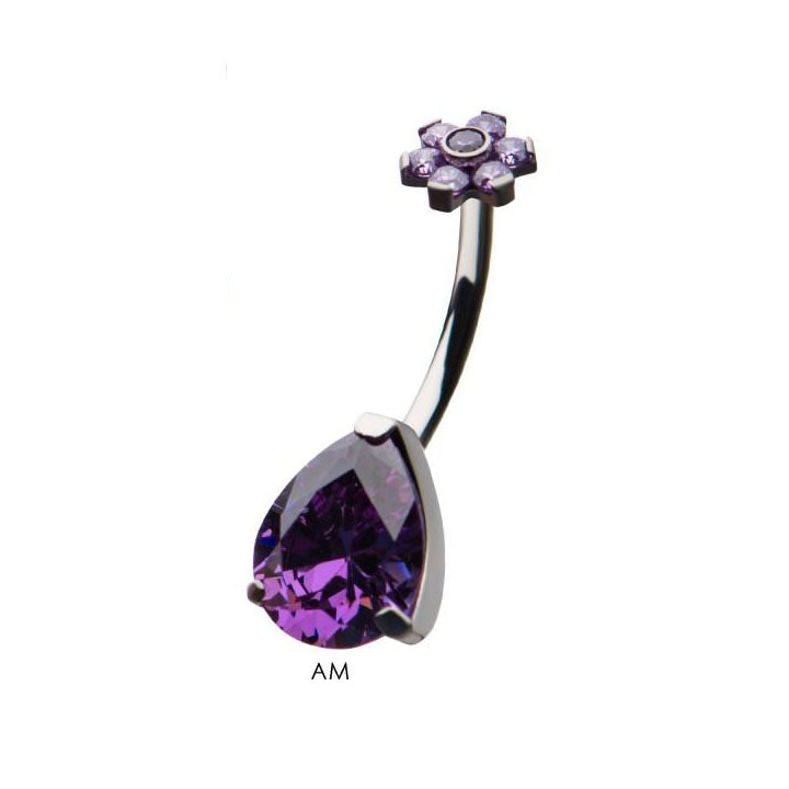 Colorful Gemstone Belly Ring