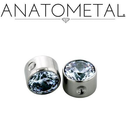 Anatometal | 18g Captive Sm Bezel-Set Gem Bead - Avanti Body Piercing & Fine Jewelry