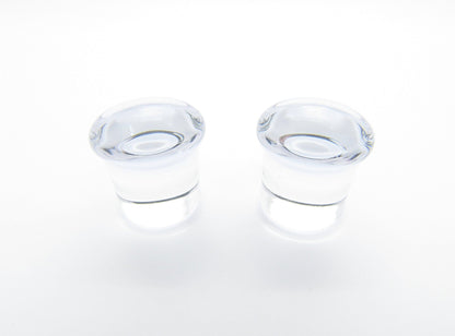 Glass Single Flare Plug Pair - Translucent - Avanti Body Jewelry
 - 11