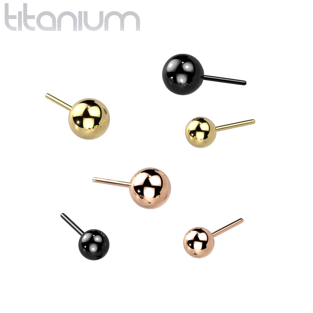 The Basics | Titanium Threadless Top For Nose, Ears & Lip - Avanti Body Jewelry