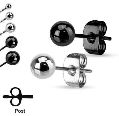 Simple Ball Earring Pair - Avanti Body Jewelry
 - 1