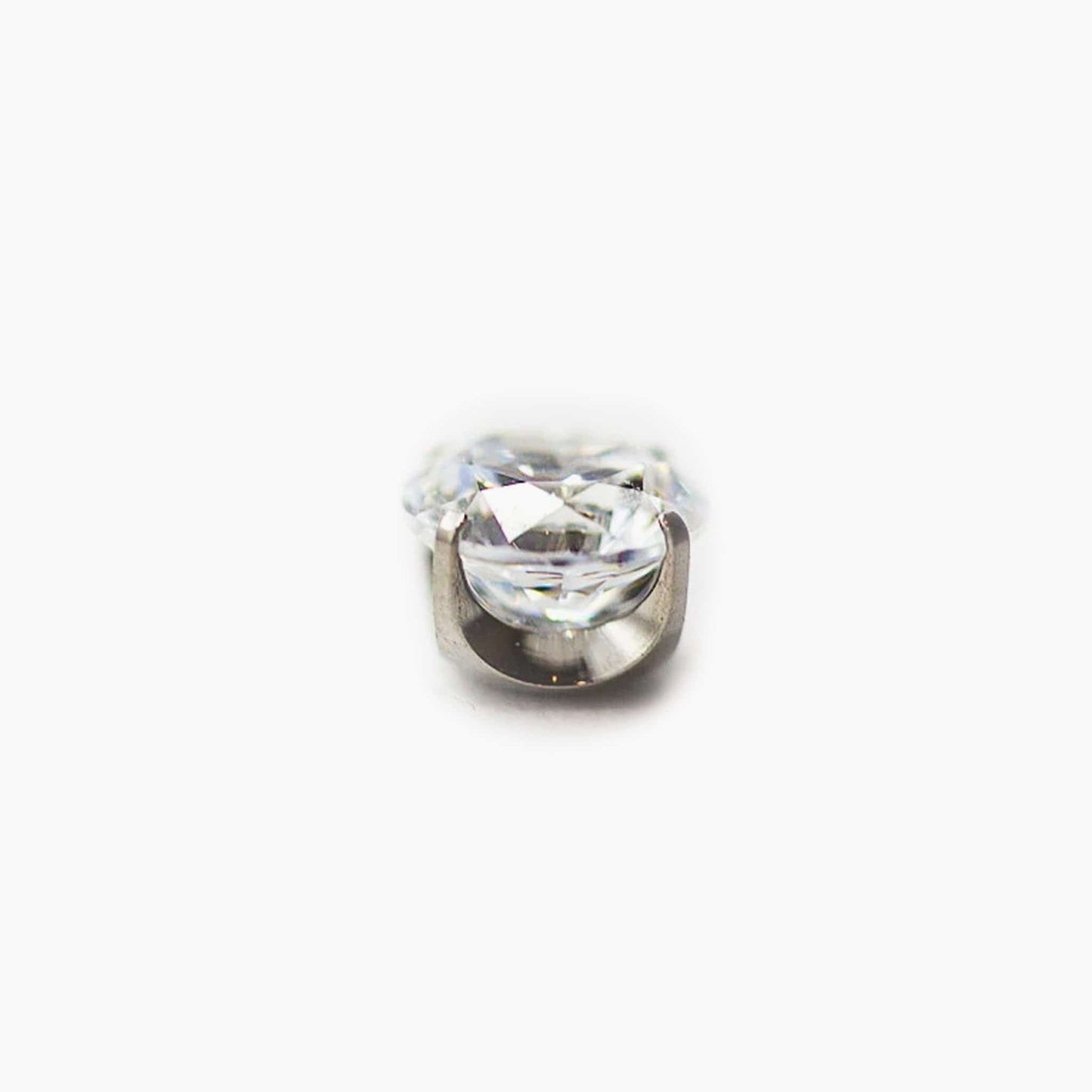 Prong Set Gem | Titanium Threadless Top For Nose, Ears & Lip - Avanti Body Jewelry