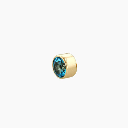 Threaded Bezel-Set Gem End opal