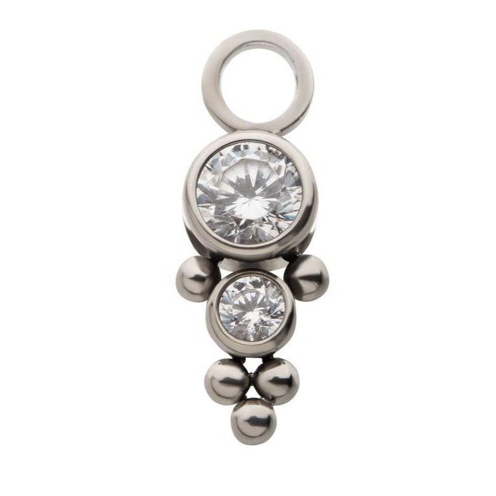 CZ/Opal Jewelry Charm: Add To Your Piercing