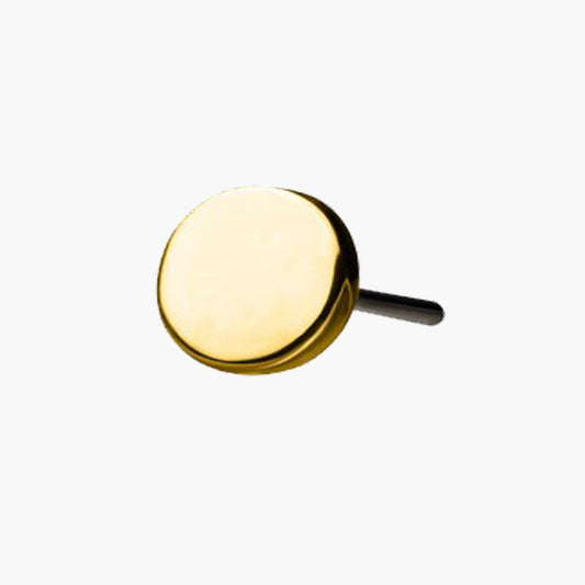 Flat Disc | 14K Threadless Top For Nose, Ears & Lip - Avanti Body Jewelry