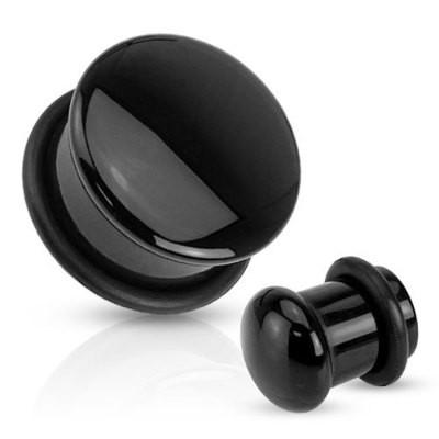 Black Agate Stone Plug Pair - Avanti Body Jewelry
 - 5