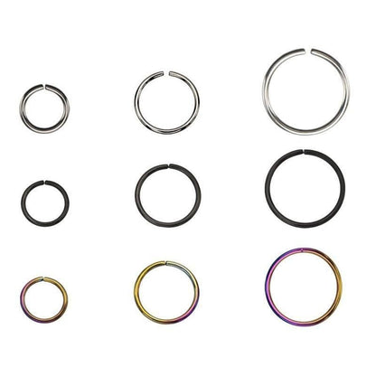Split Ring Nose Hoops - Avanti Body Jewelry
