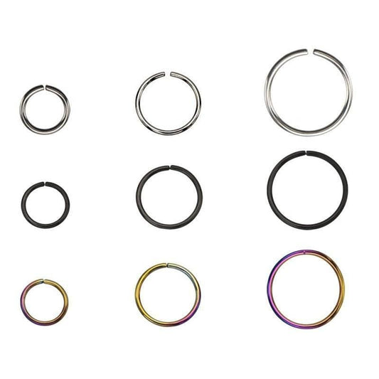 Split Ring Nose Hoops - Avanti Body Jewelry
