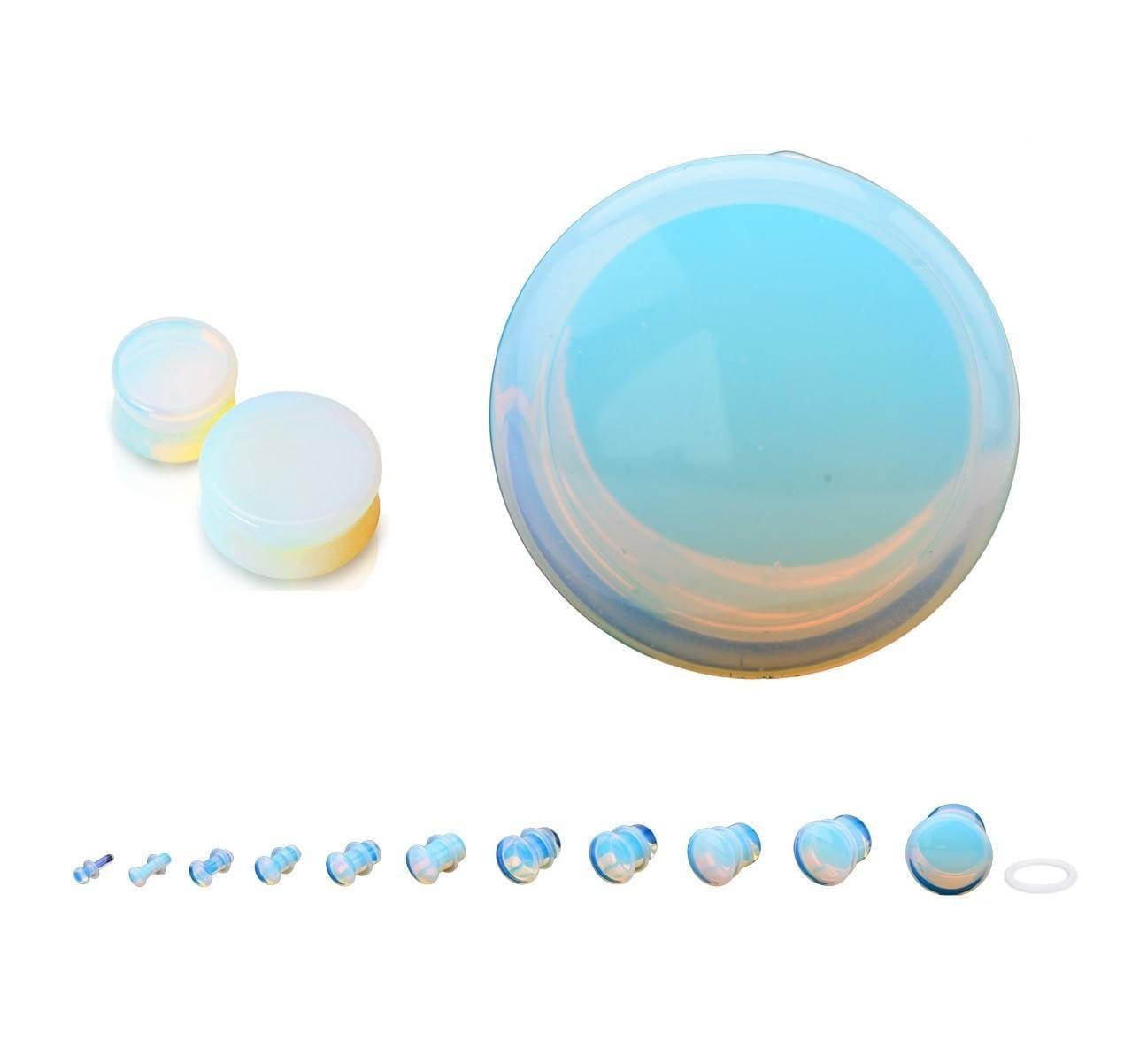 Opalite Stone Plug Pair - Avanti Body Jewelry
 - 1