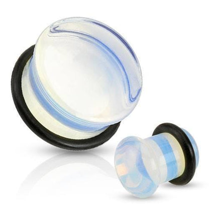 Opalite Stone Plug Pair - Avanti Body Jewelry
 - 4