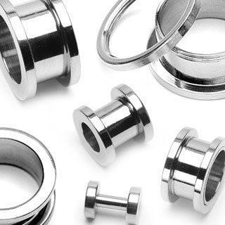 Eyelet Plugs | Threaded Steel Tunnels - Avanti Body Jewelry