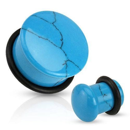 Turquoise Stone Plug Pair - Avanti Body Jewelry
 - 2