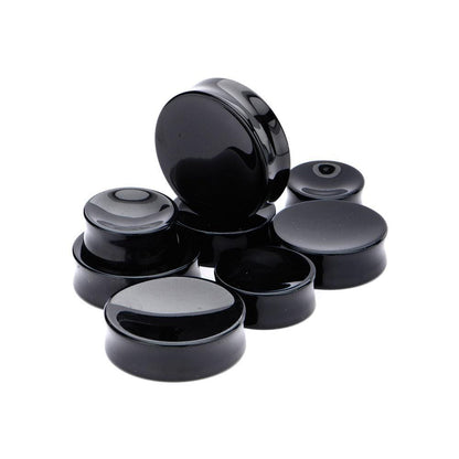 Black Agate Stone Plug Pair - Avanti Body Jewelry
 - 2