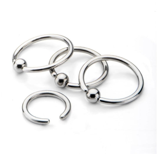 Titanium Captive Bead Ring - Avanti Body Jewelry