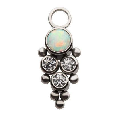 4pc CZ/Opal Jewelry Charm