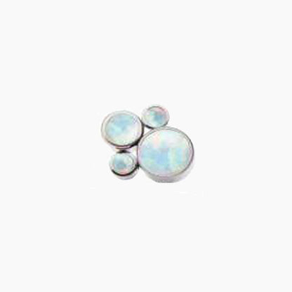 Threaded Beaded Gem & Opal Design Top