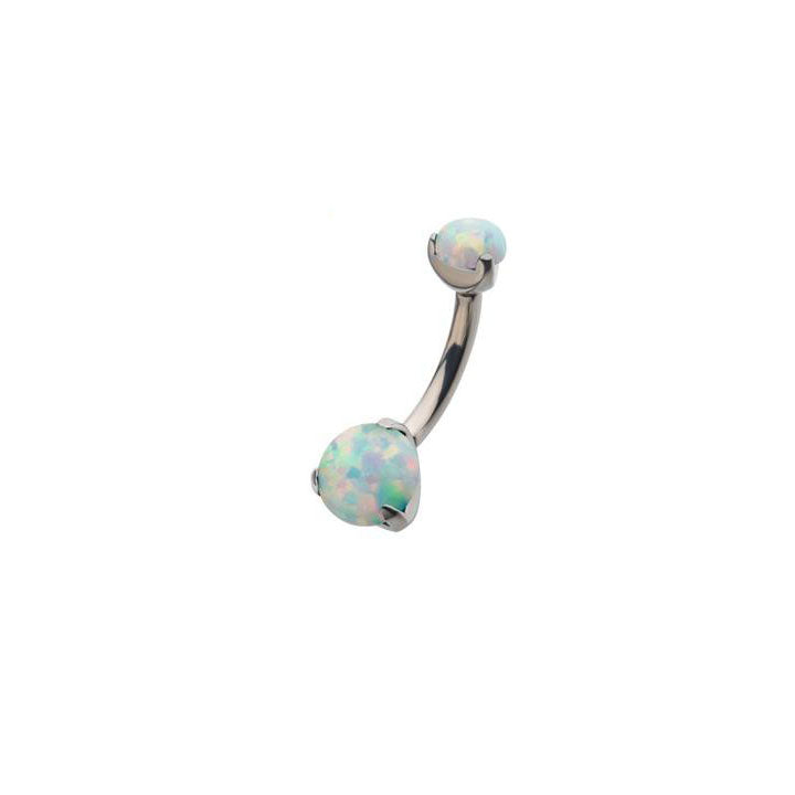 Opal Internally Threaded Prong Navel Set